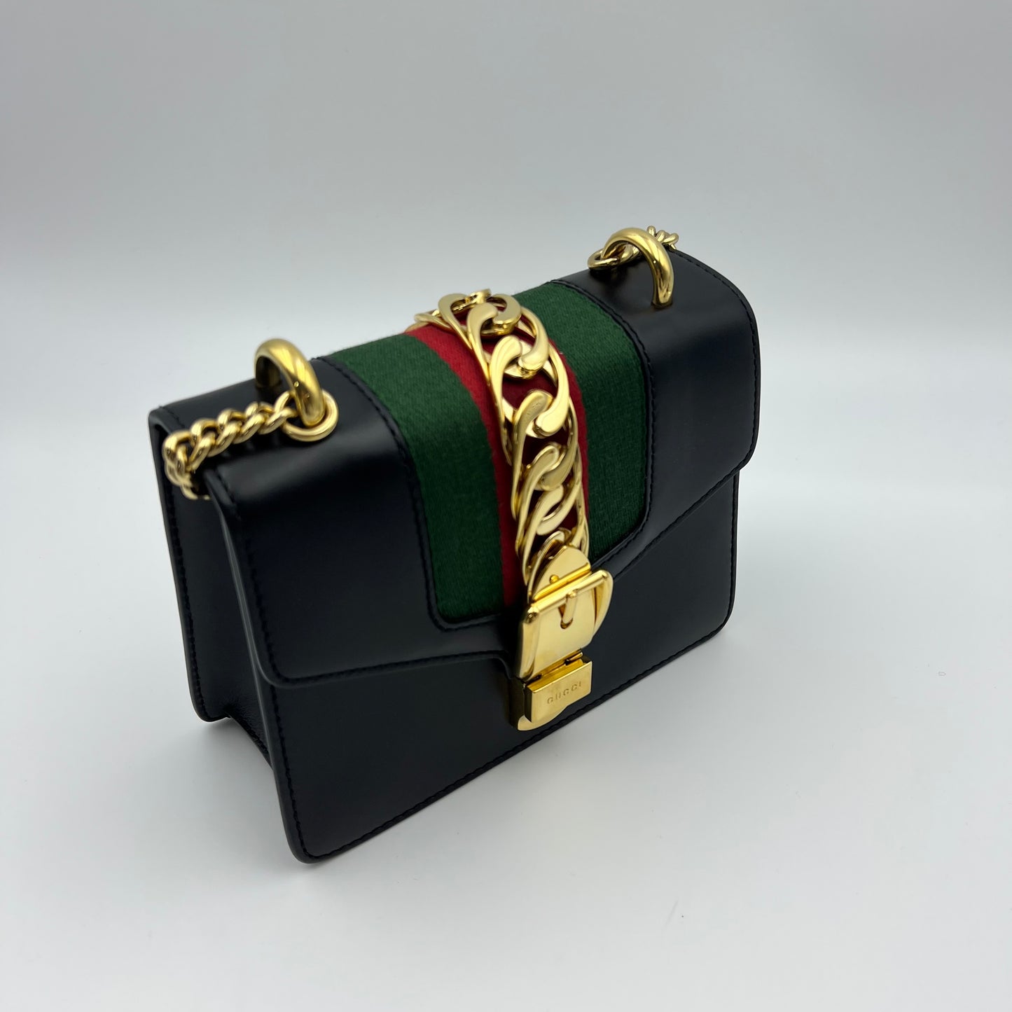 Sylvie Chain Shoulder Bag Leather Mini