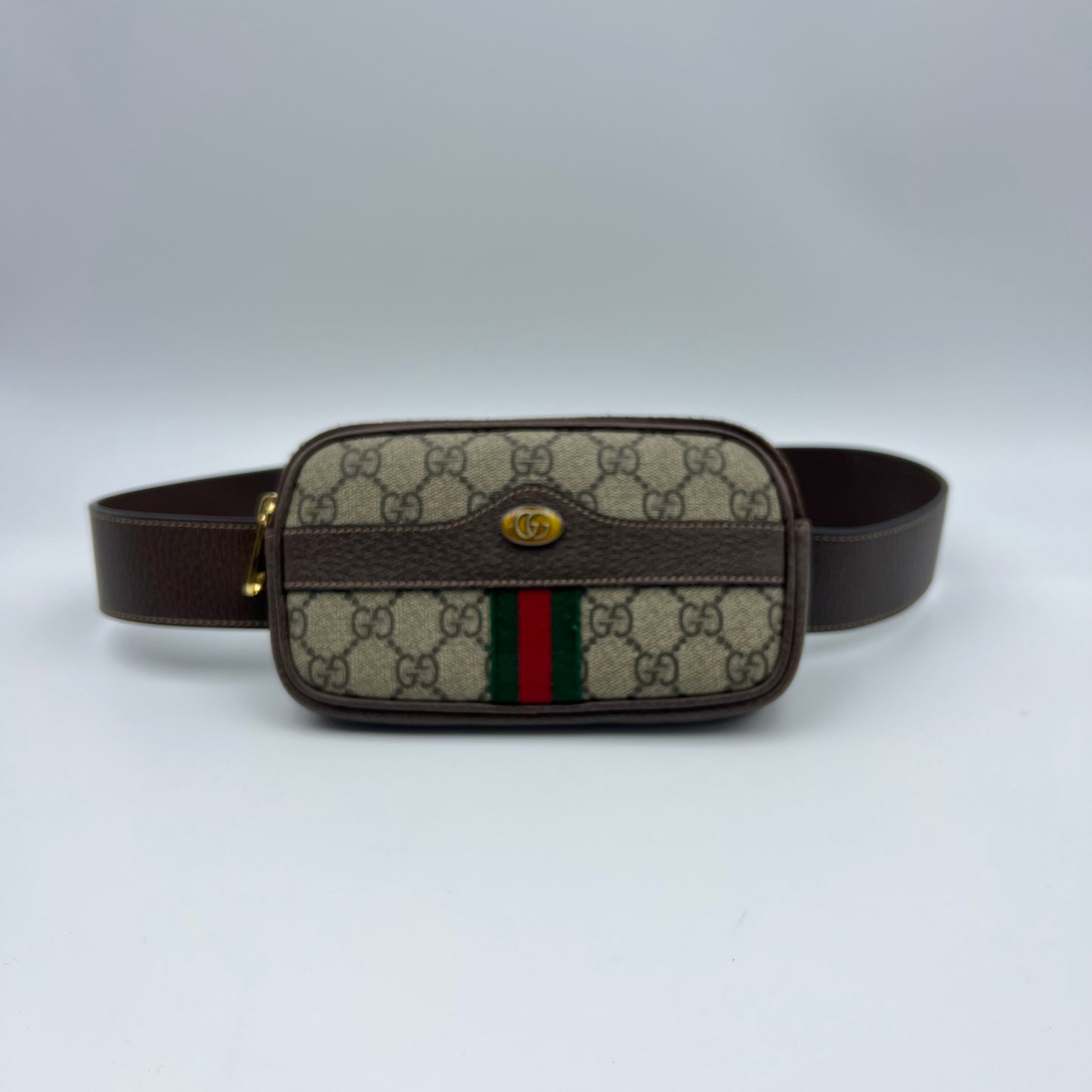 GG Supreme & Web Small Ophidia Belt Bag Size 85/34