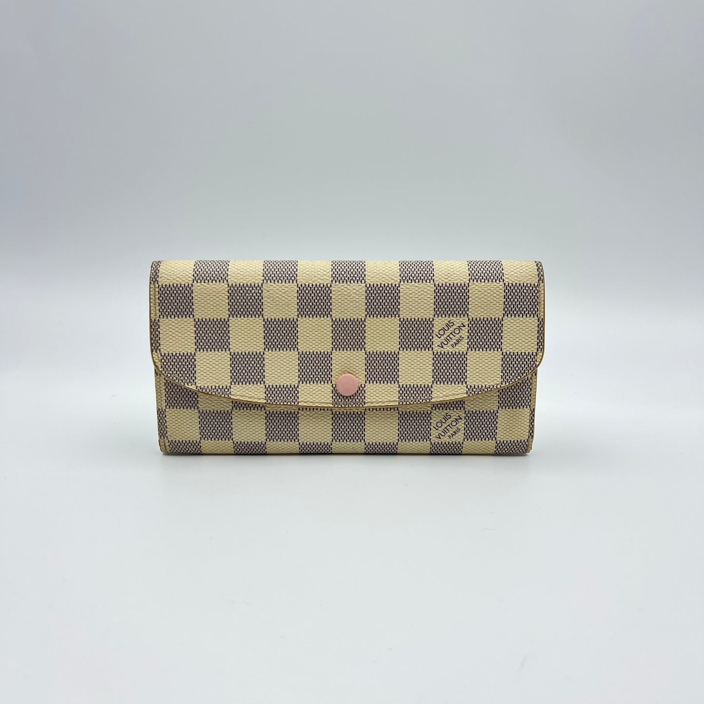 Damier Azur Emilie Wallet Rose Ballerine