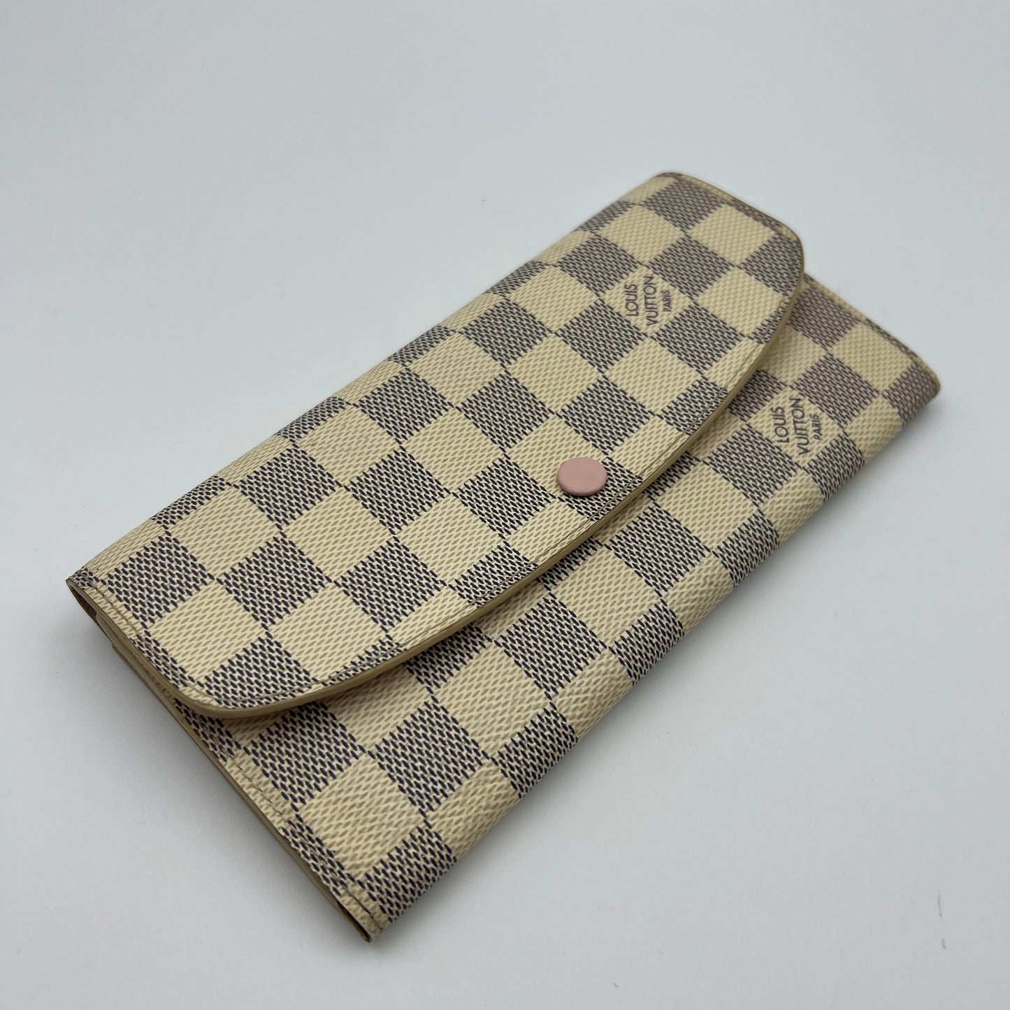 Damier Azur Emilie Wallet Rose Ballerine