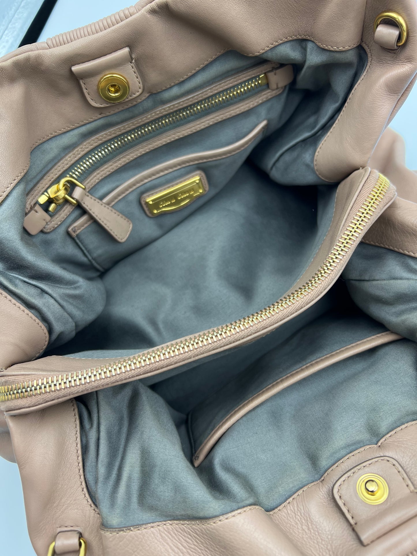 Leather Shoulder Bag Pink