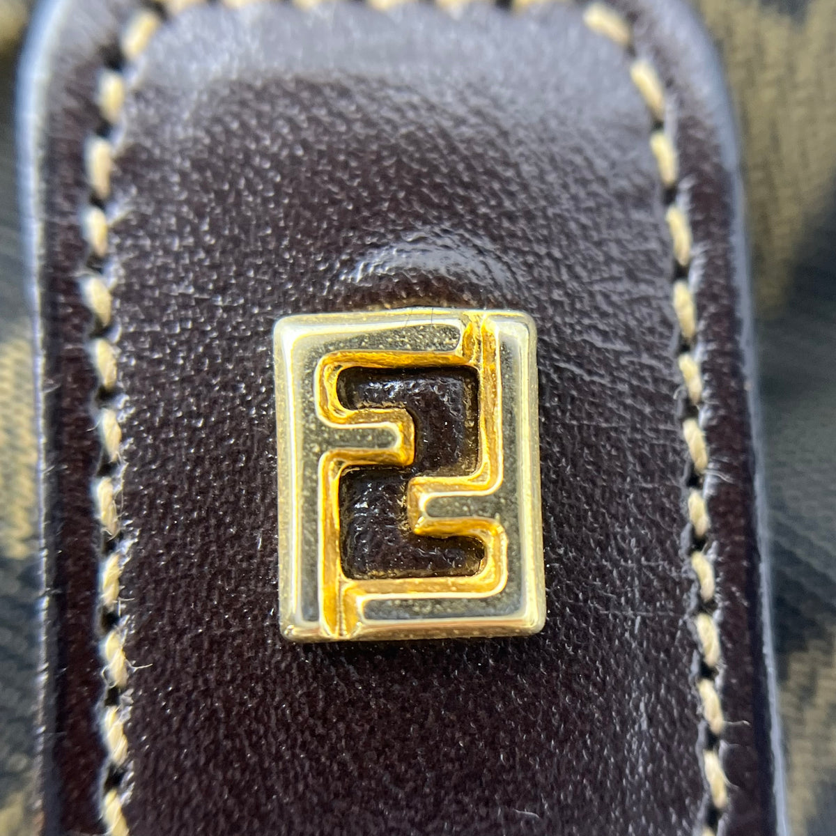 Fendi Vanity Pouch Top Handle Black Brown — view 7 of 9 Vanity Pouch Top Handle Black Brown, view 7 of 9