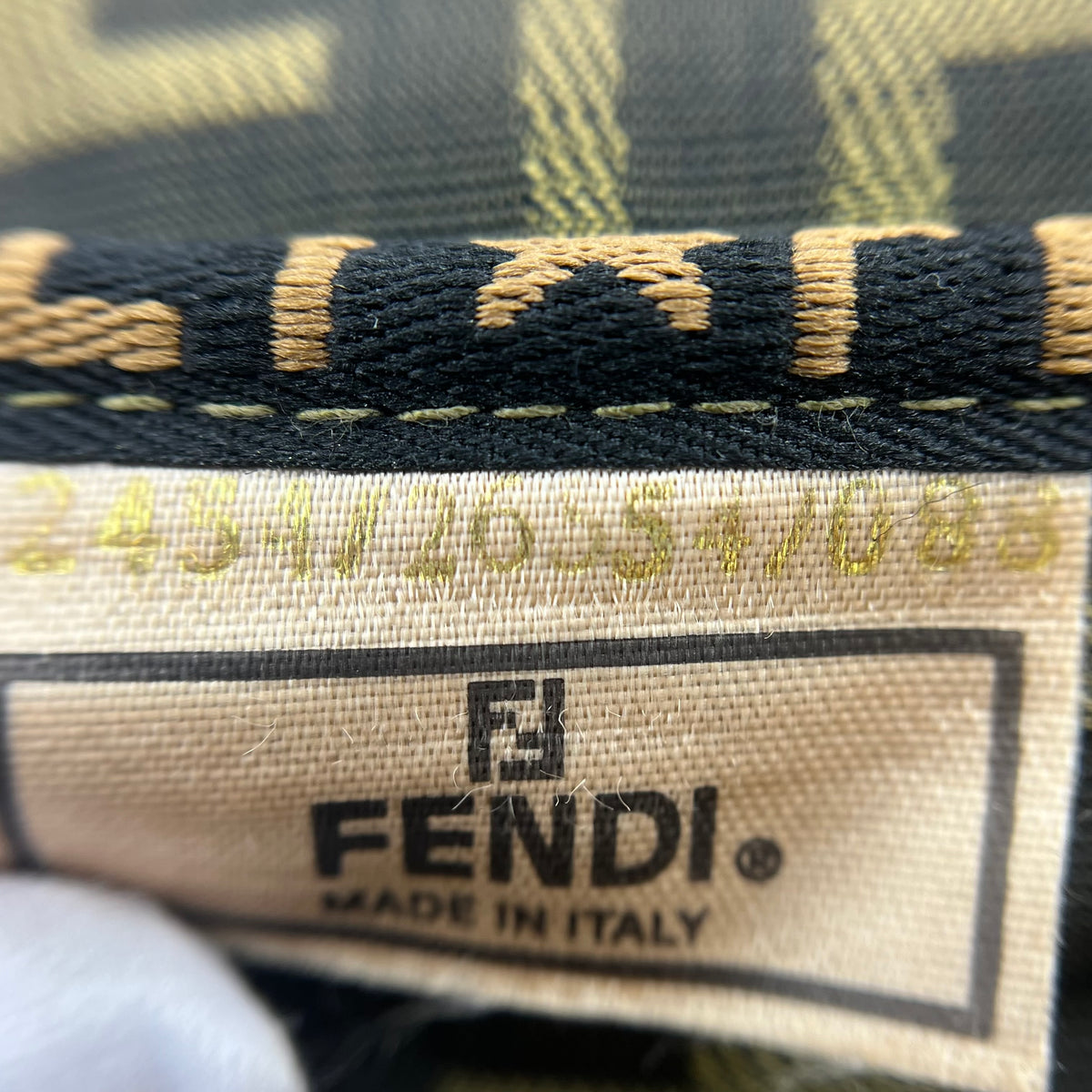 Fendi Vanity Pouch Top Handle Black Brown — view 5 of 9 Vanity Pouch Top Handle Black Brown, view 5 of 9