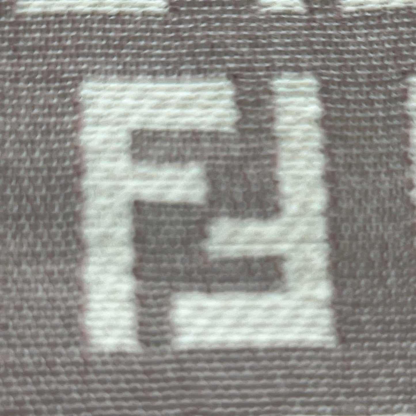 Zucchino Hand Bag Pink Beige Canvas Leather