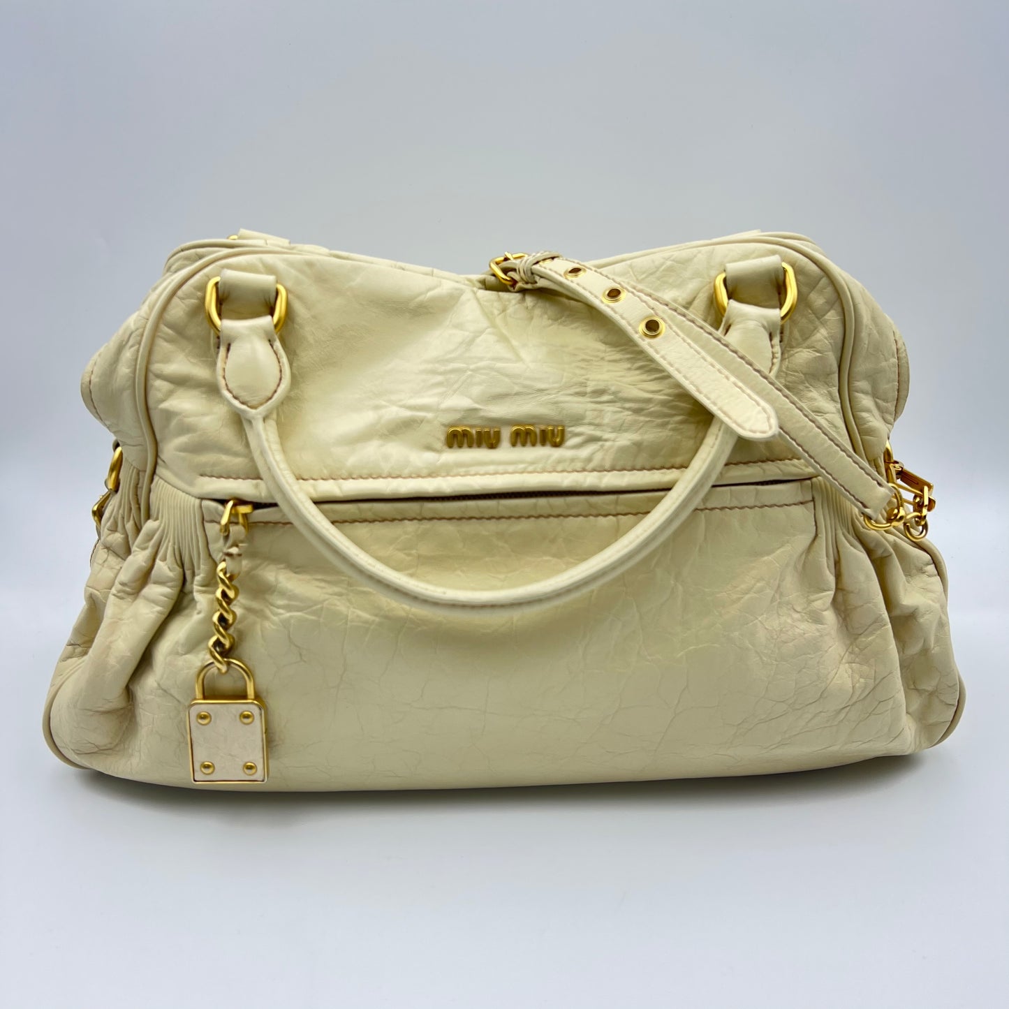 Leather Lily Distressed Satchel