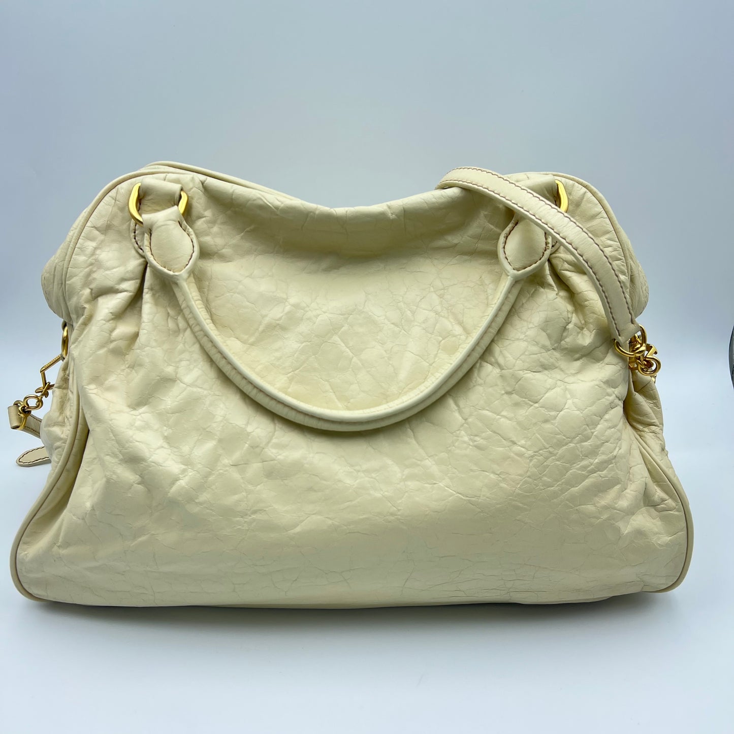 Leather Lily Distressed Satchel