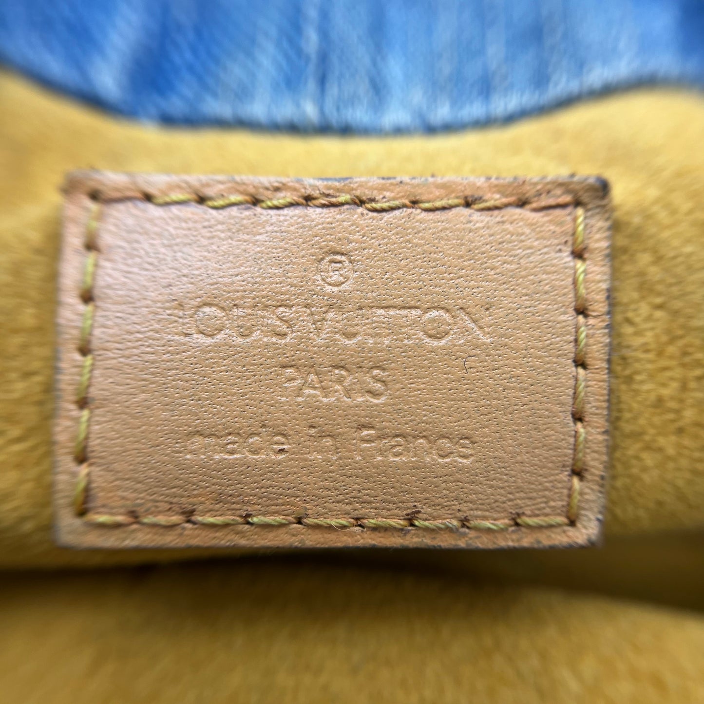 Blue Denim Monogram Pleaty Handbag