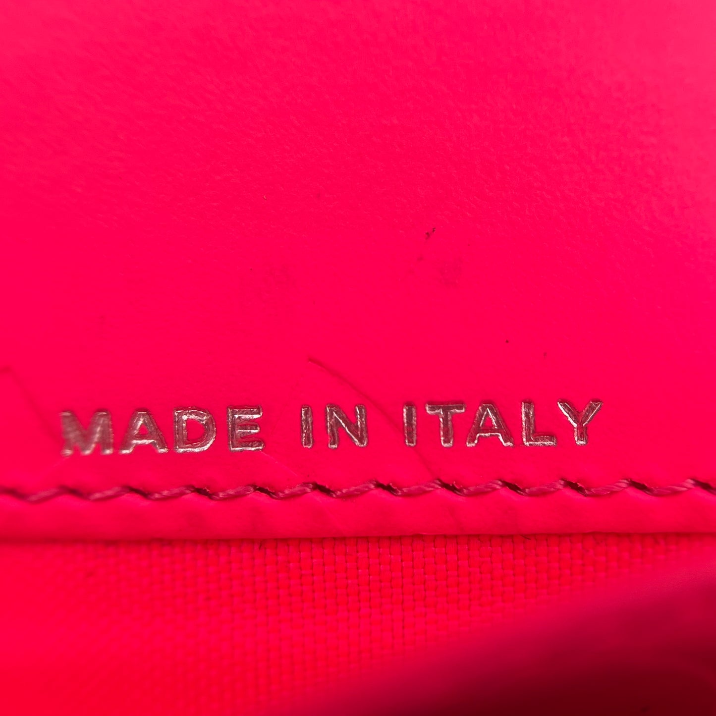 Cambon Line Coco Mark Bi-fold Wallet Round Calf Leather