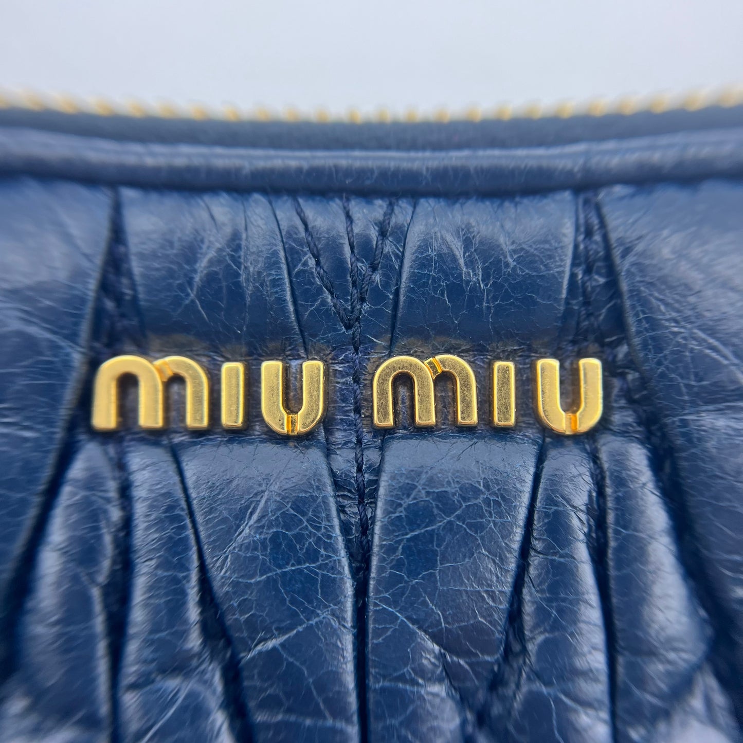 Clutch Bag Ash Navy Vintage Leather Wrislet