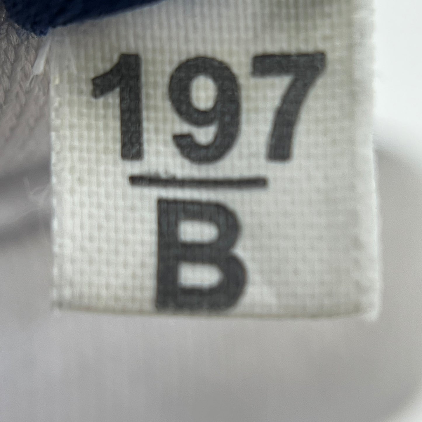 Blue Grained Leather Madras Tote