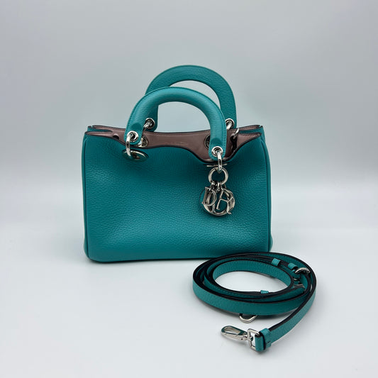 Pebbled Leather Small Diorissimo Tote