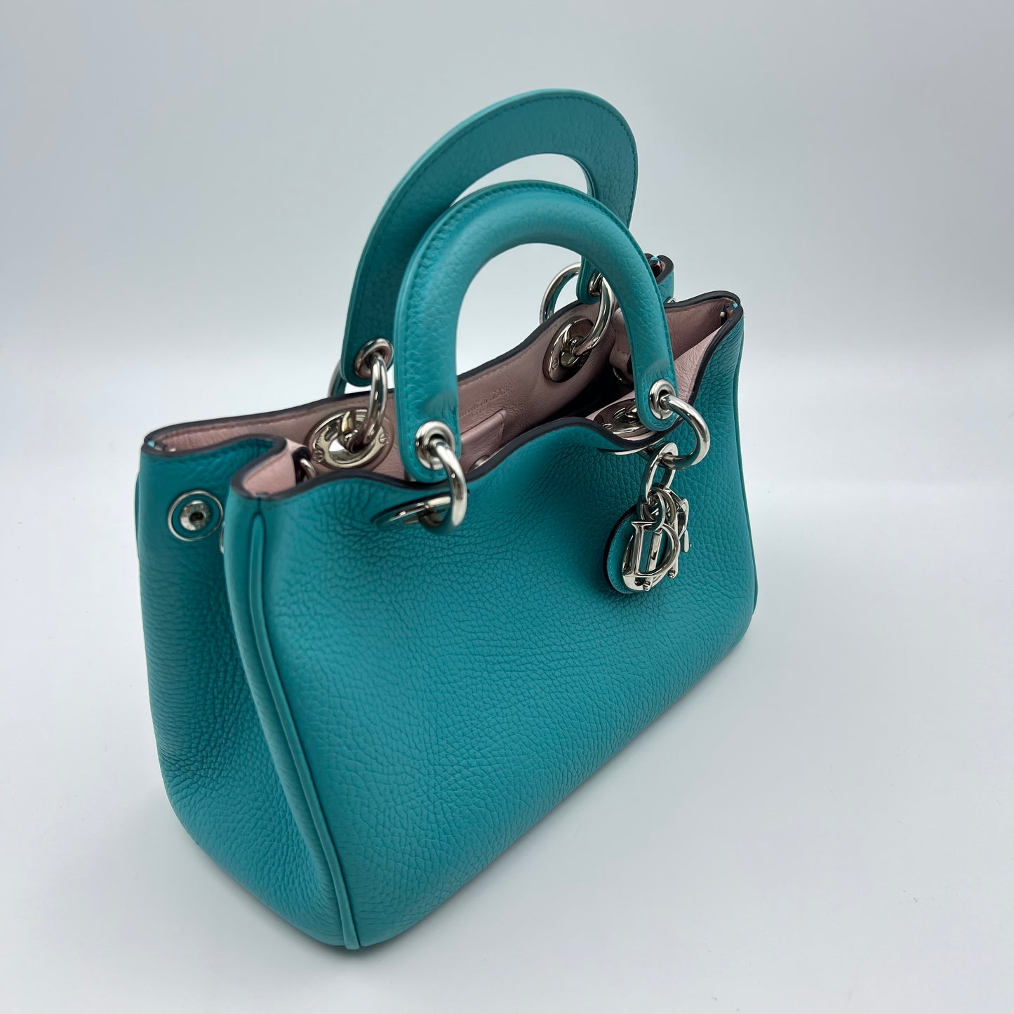 Pebbled Leather Small Diorissimo Tote