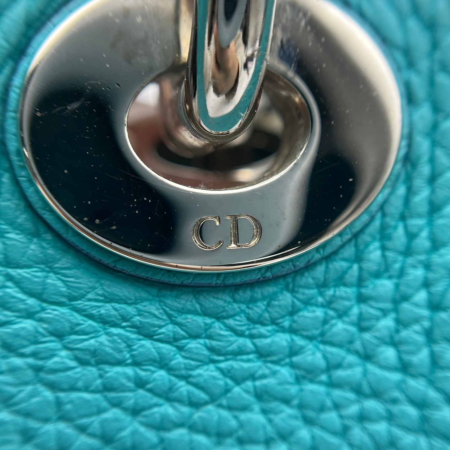 Pebbled Leather Small Diorissimo Tote