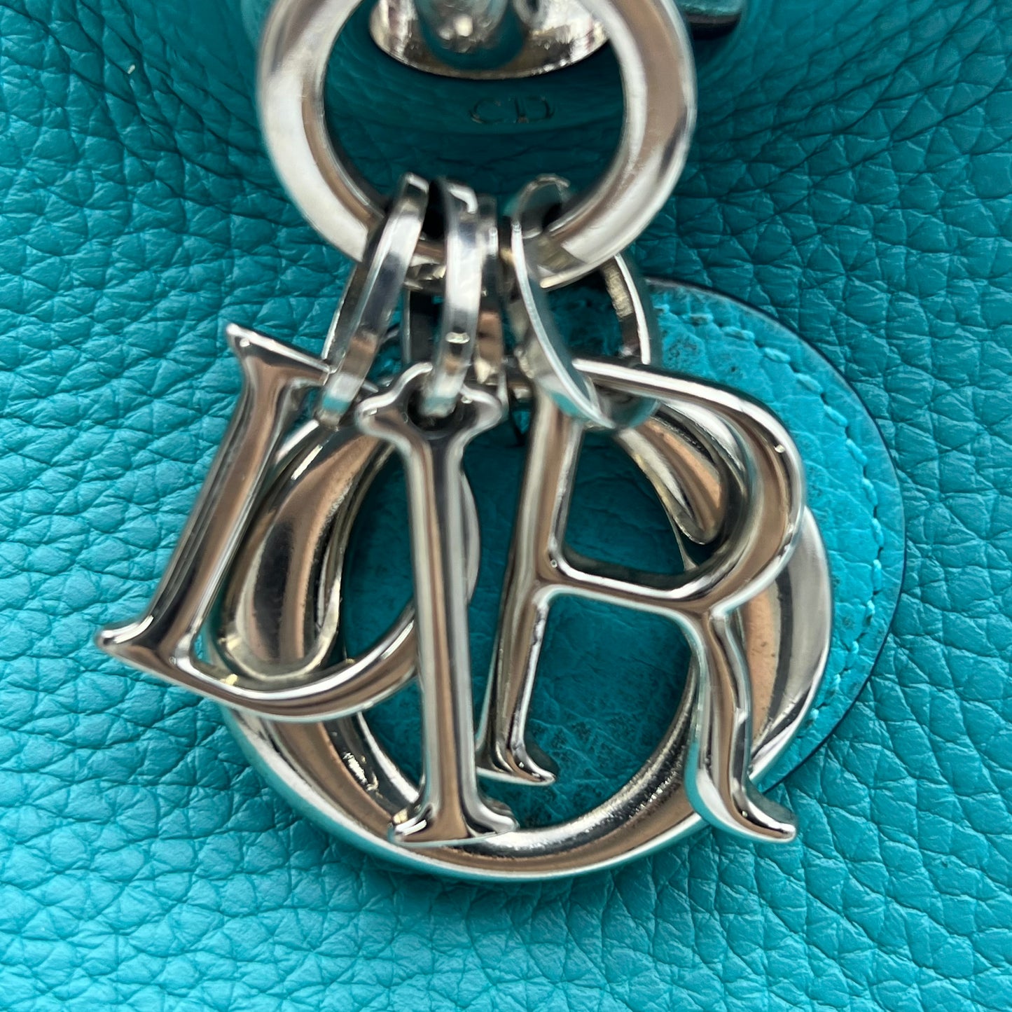 Pebbled Leather Small Diorissimo Tote