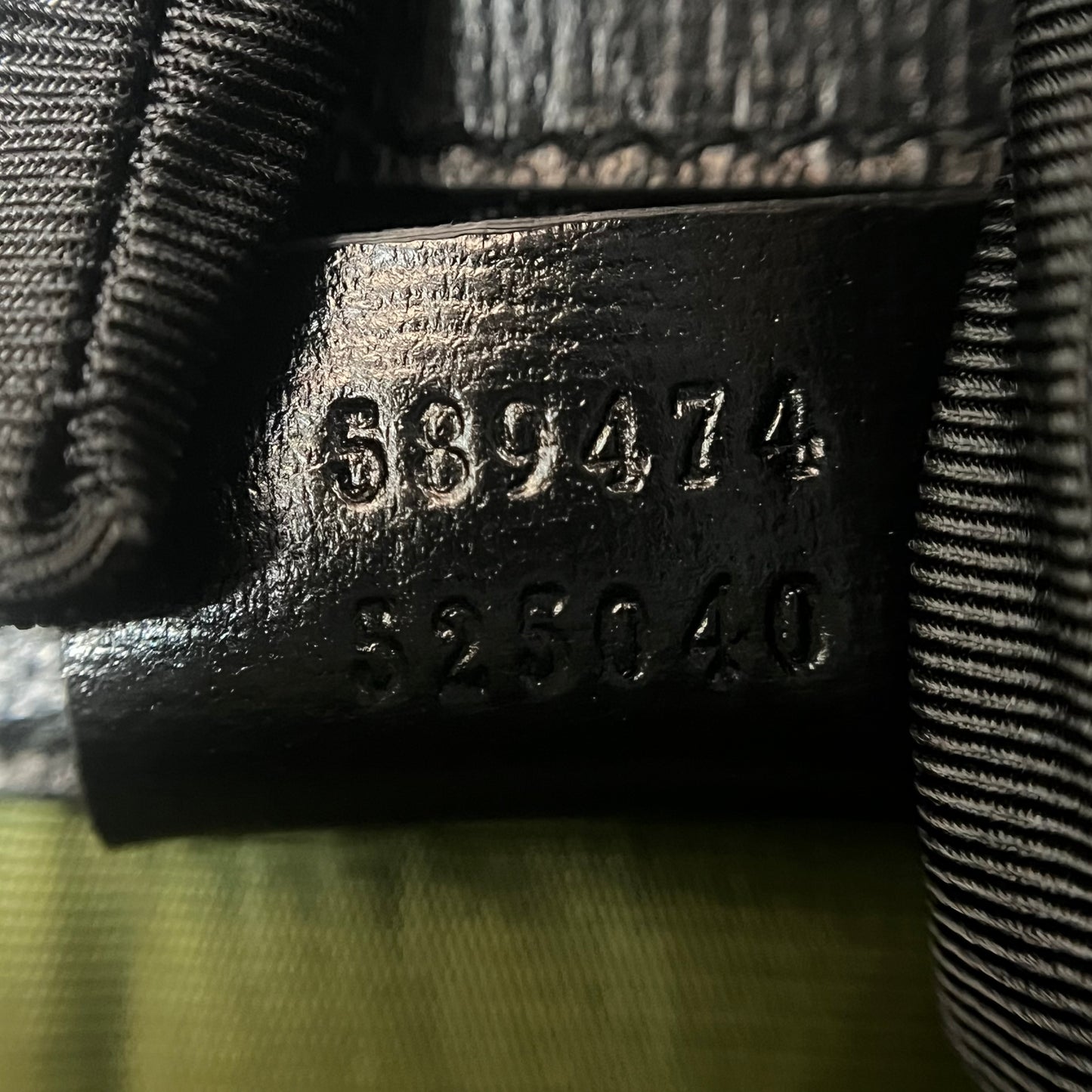 Textured Calfskin Small Torchon GG Ring Shoulder Bag Black