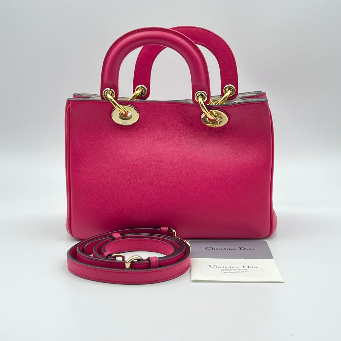 Leather Diorissimo Mini Pink