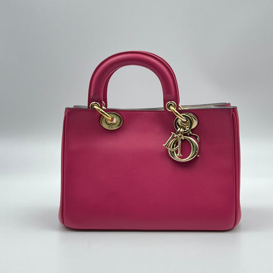 Leather Diorissimo Mini Pink