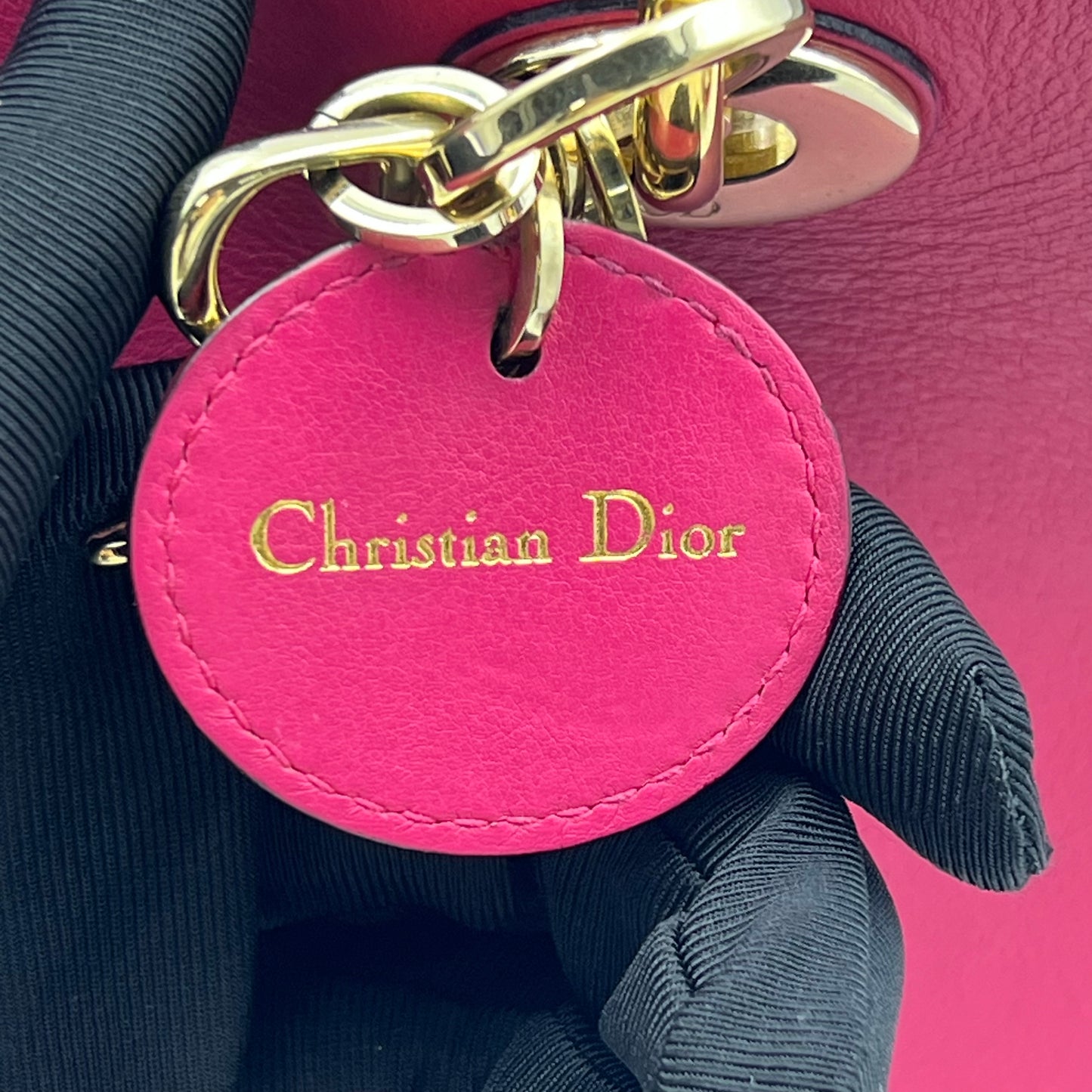 Leather Diorissimo Mini Pink