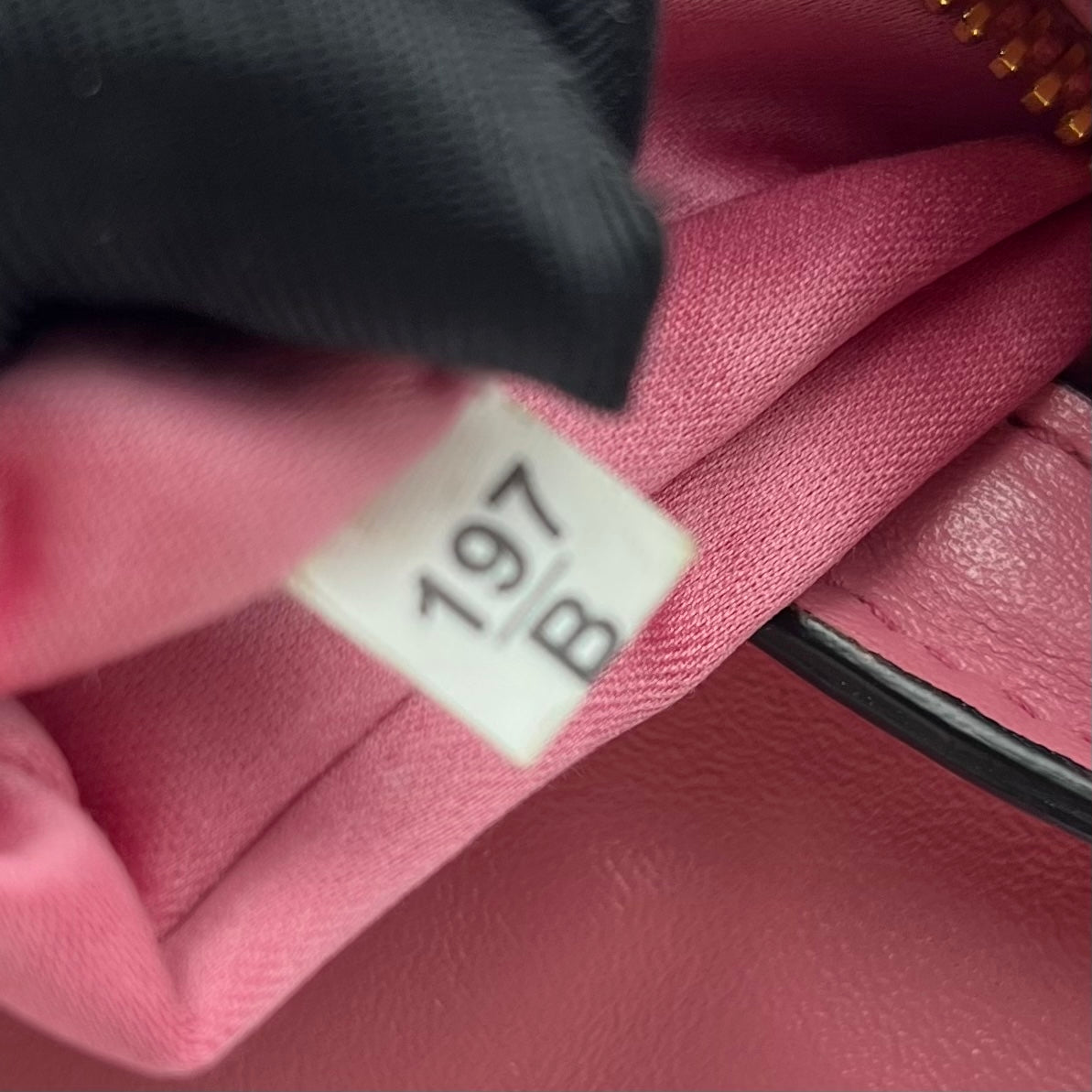 Leather Top Handle Bag Pink