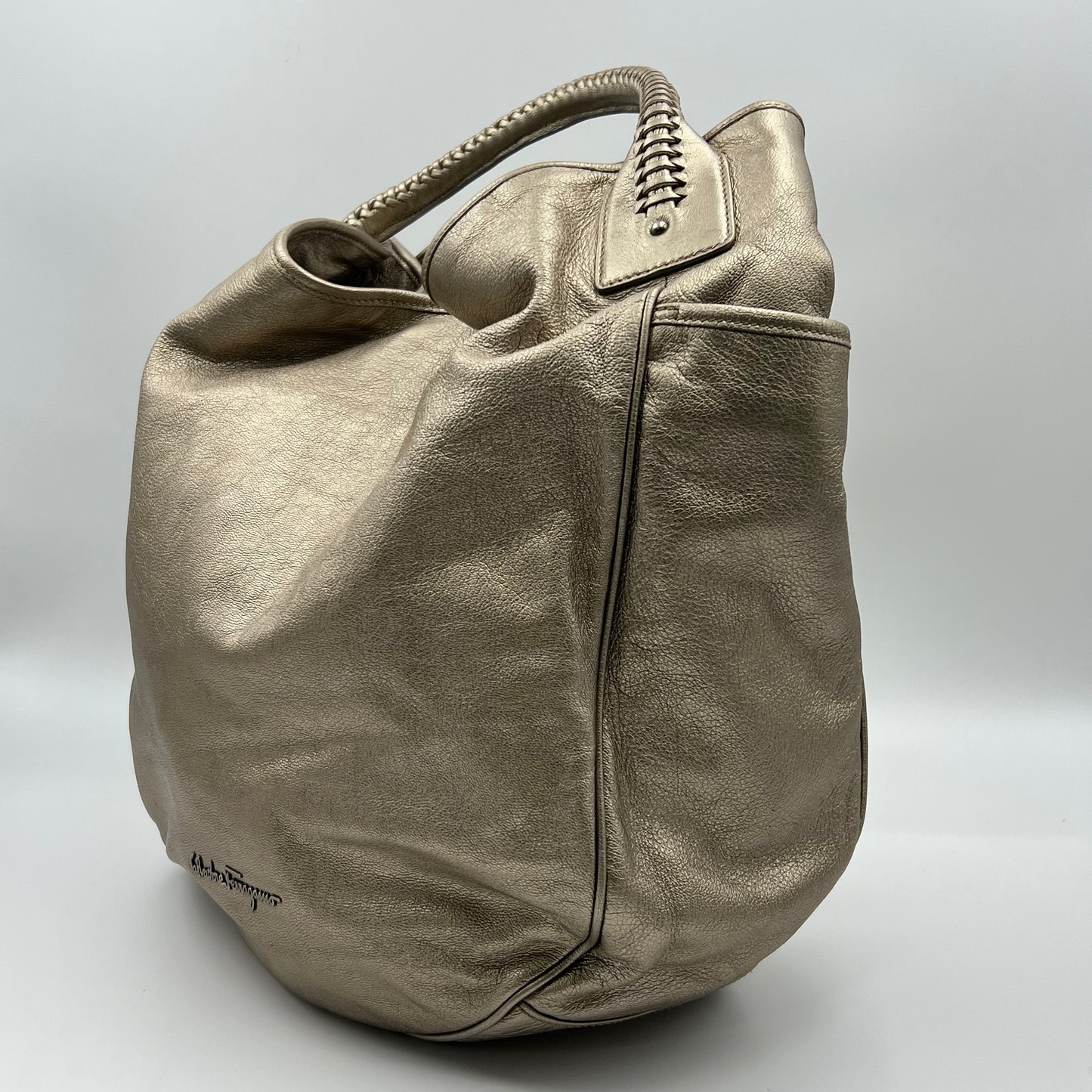 Leather Top Handle Bag