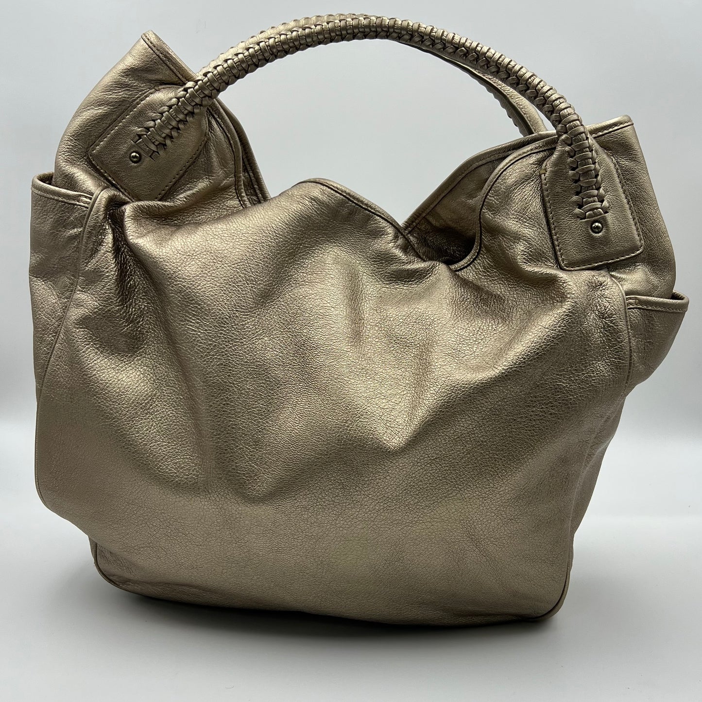 Leather Top Handle Bag