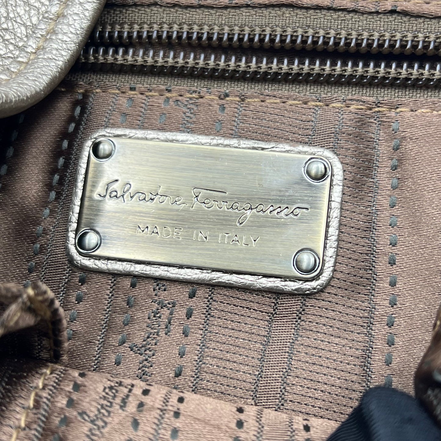 Leather Top Handle Bag