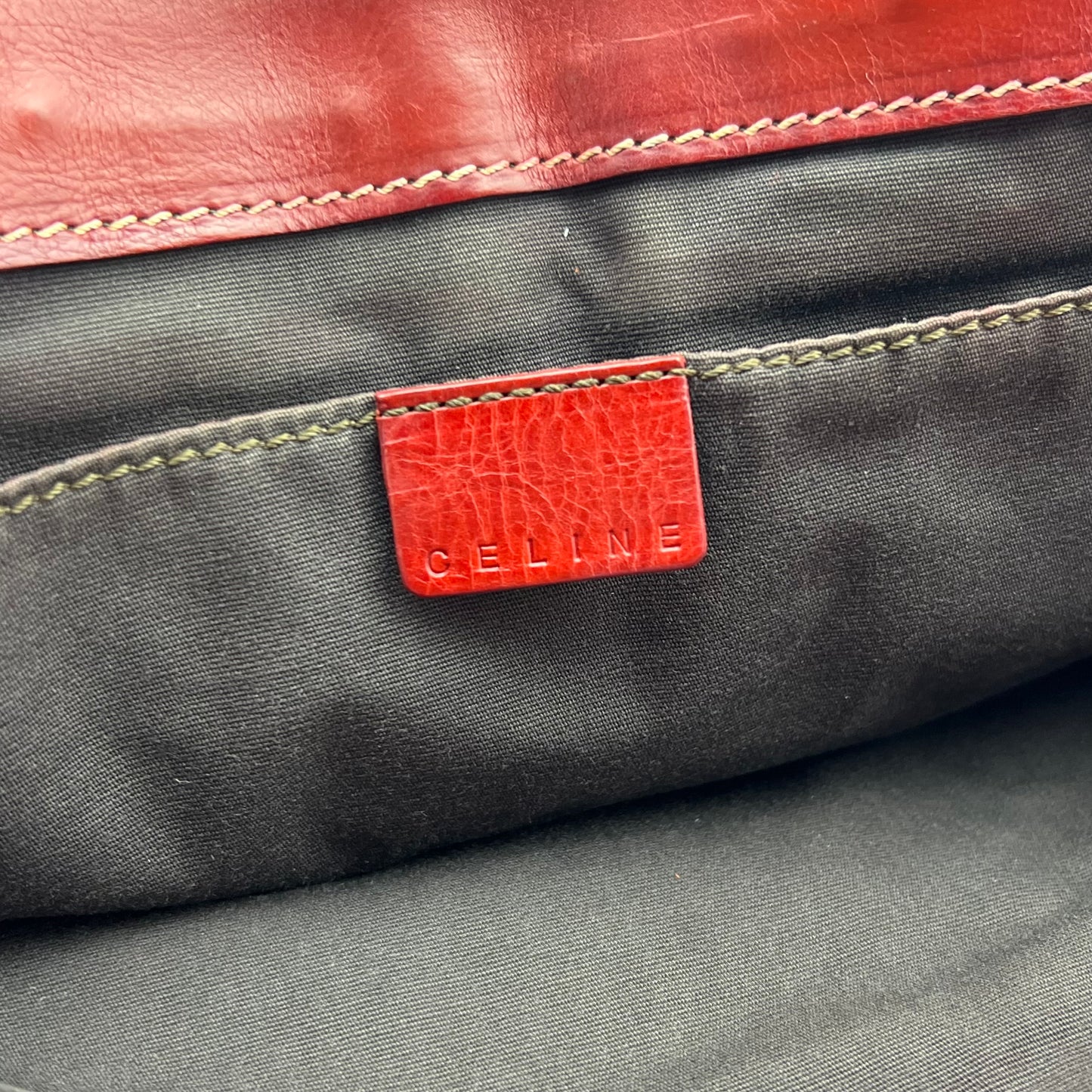 Vintage Quilted Boogie Bag Red