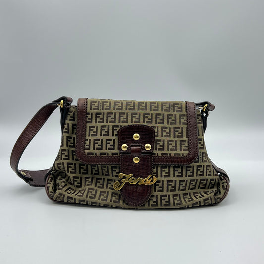 Zucchino FF Shoulder Bag Brown