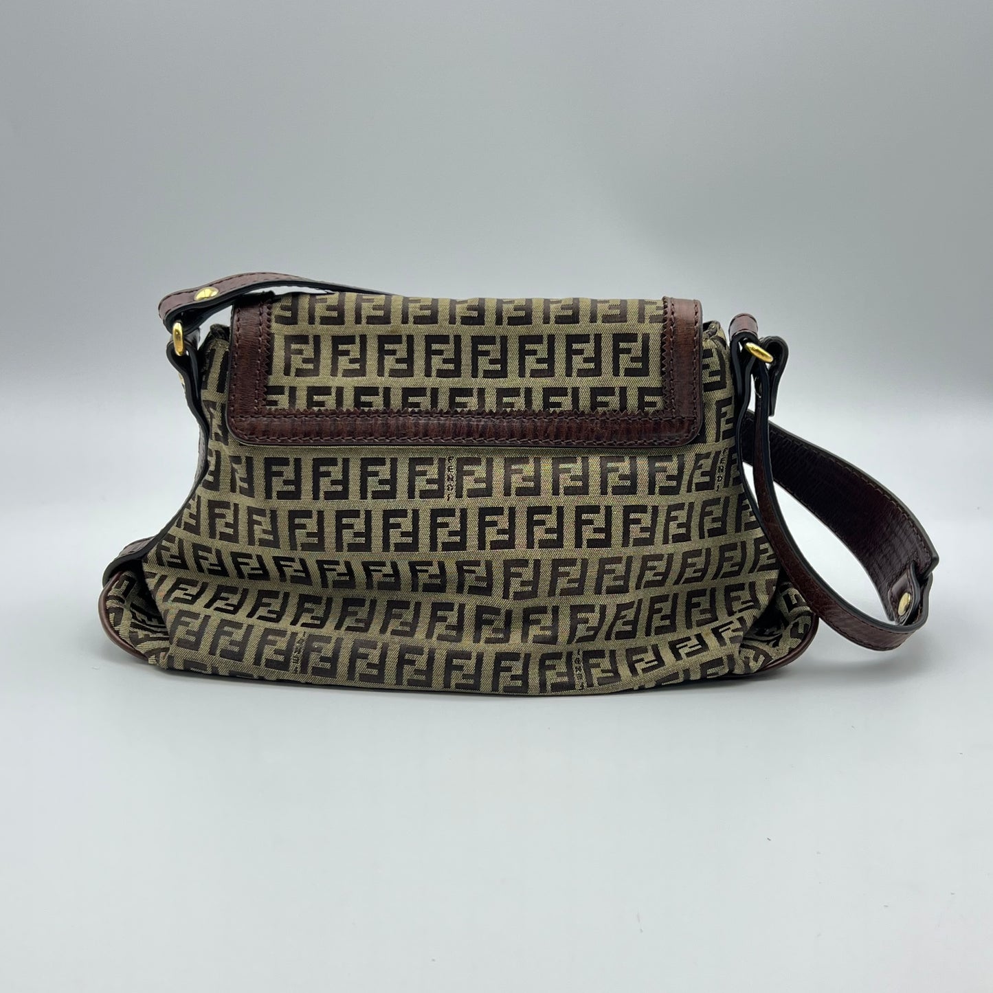 Zucchino FF Shoulder Bag Brown