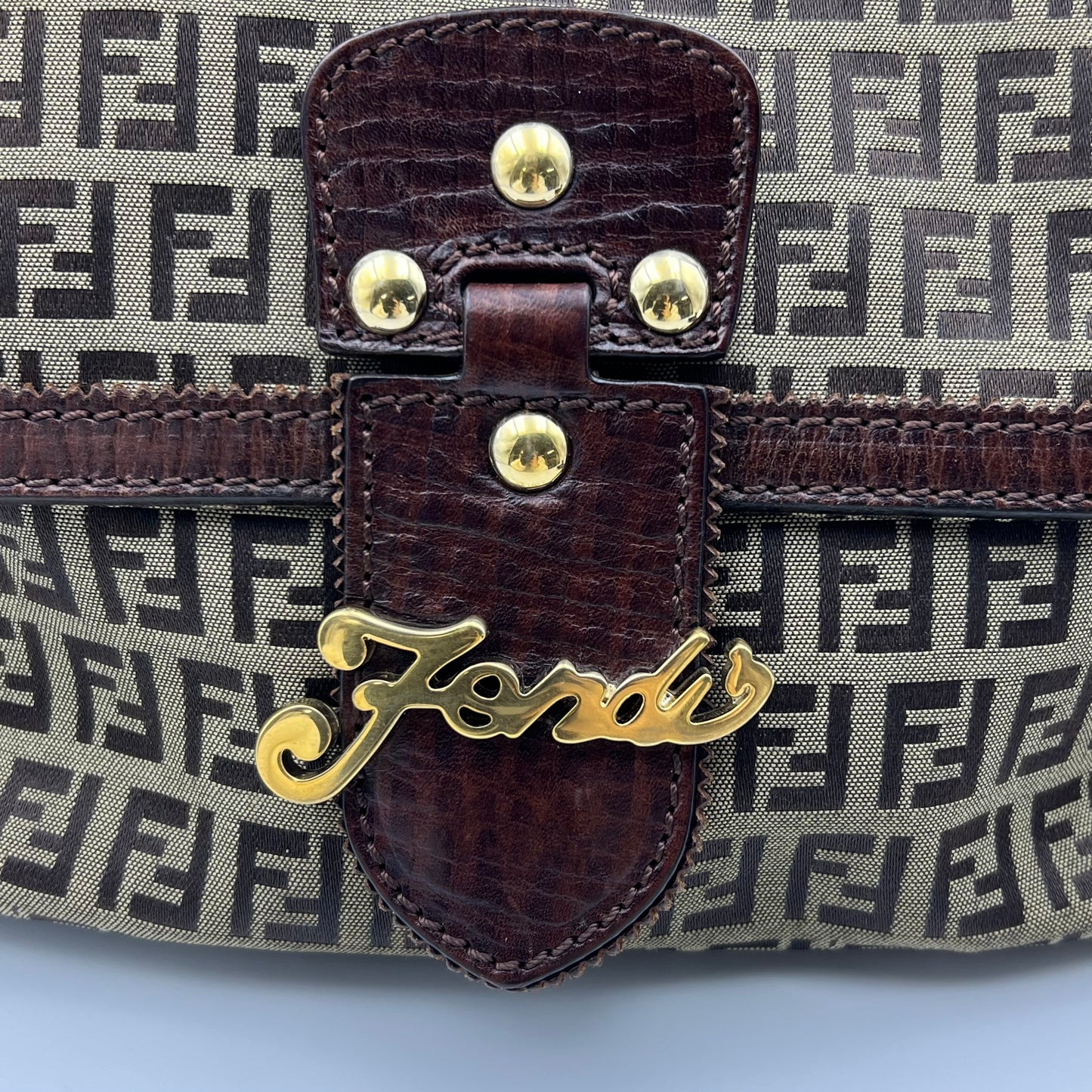 Zucchino FF Shoulder Bag Brown