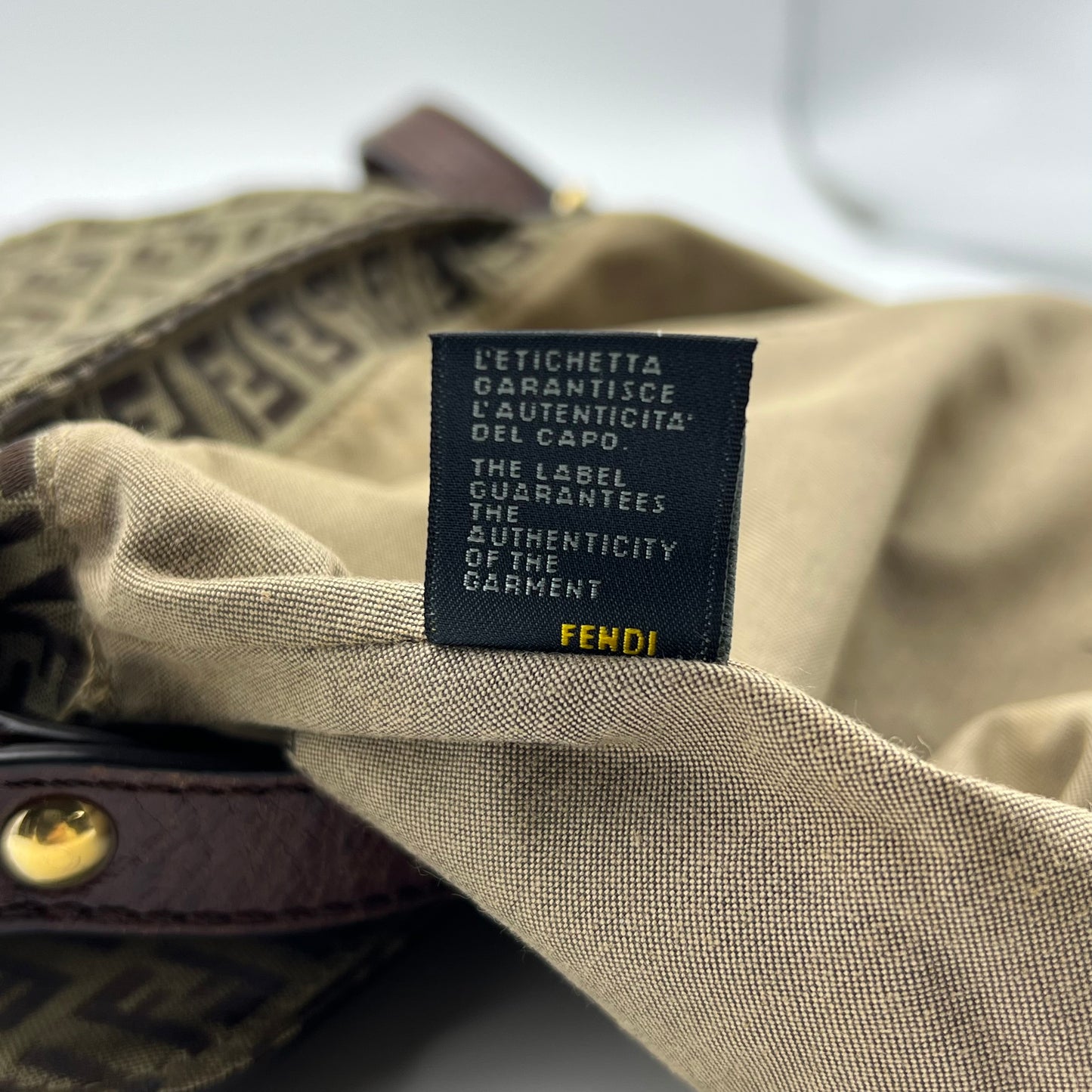 Zucchino FF Shoulder Bag Brown