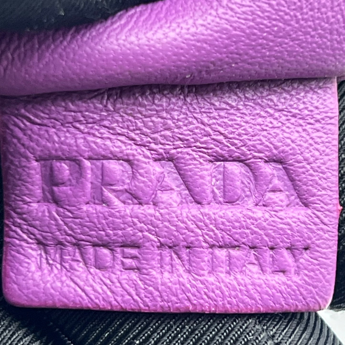 Nappa Stripes Hobo Bag Purple