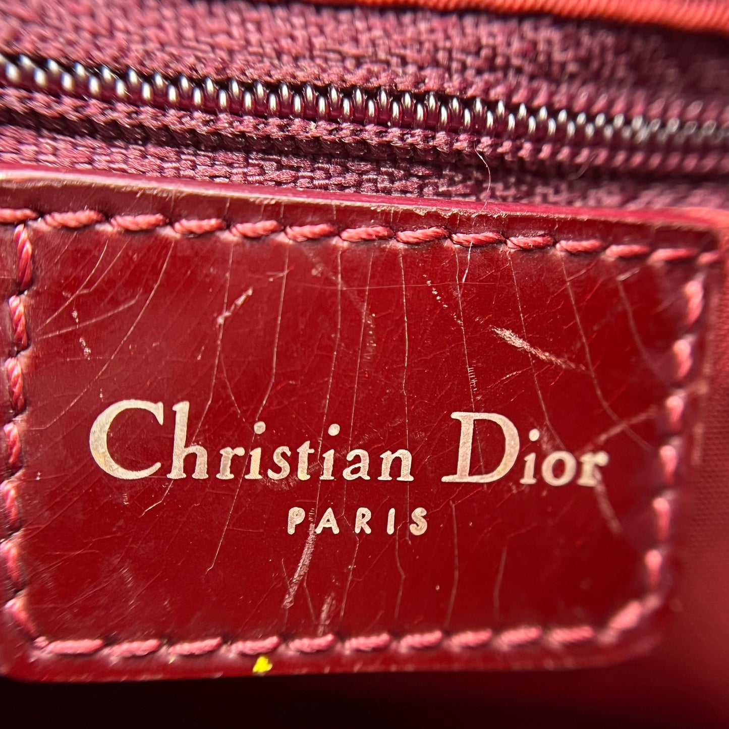 Vintage Diorissimo Trotteur Boston Bag Red