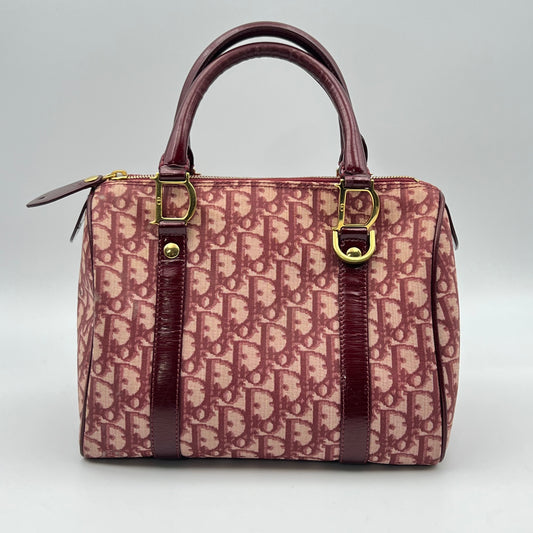 Vintage Diorissimo Trotteur Boston Bag Red