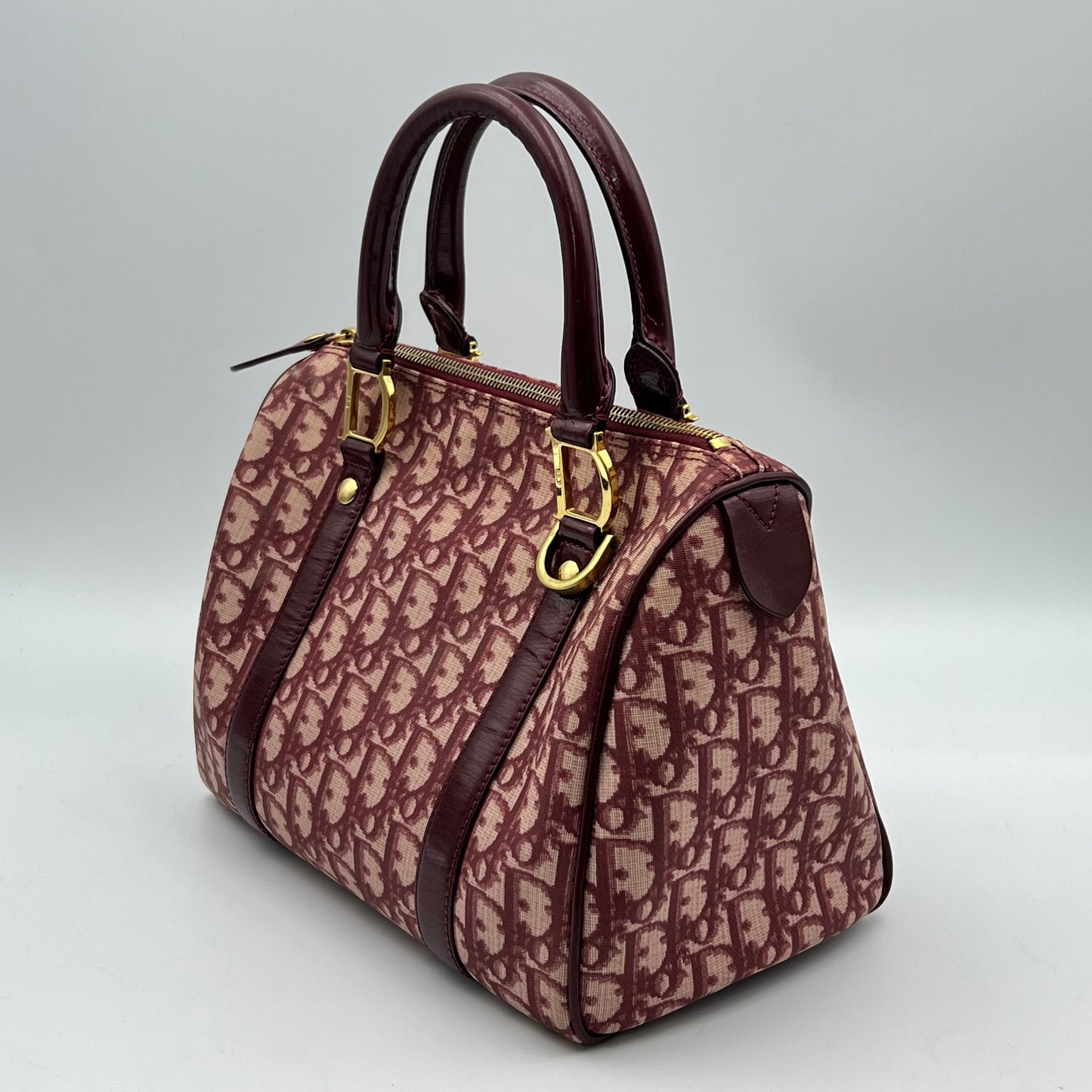 Vintage Diorissimo Trotteur Boston Bag Red