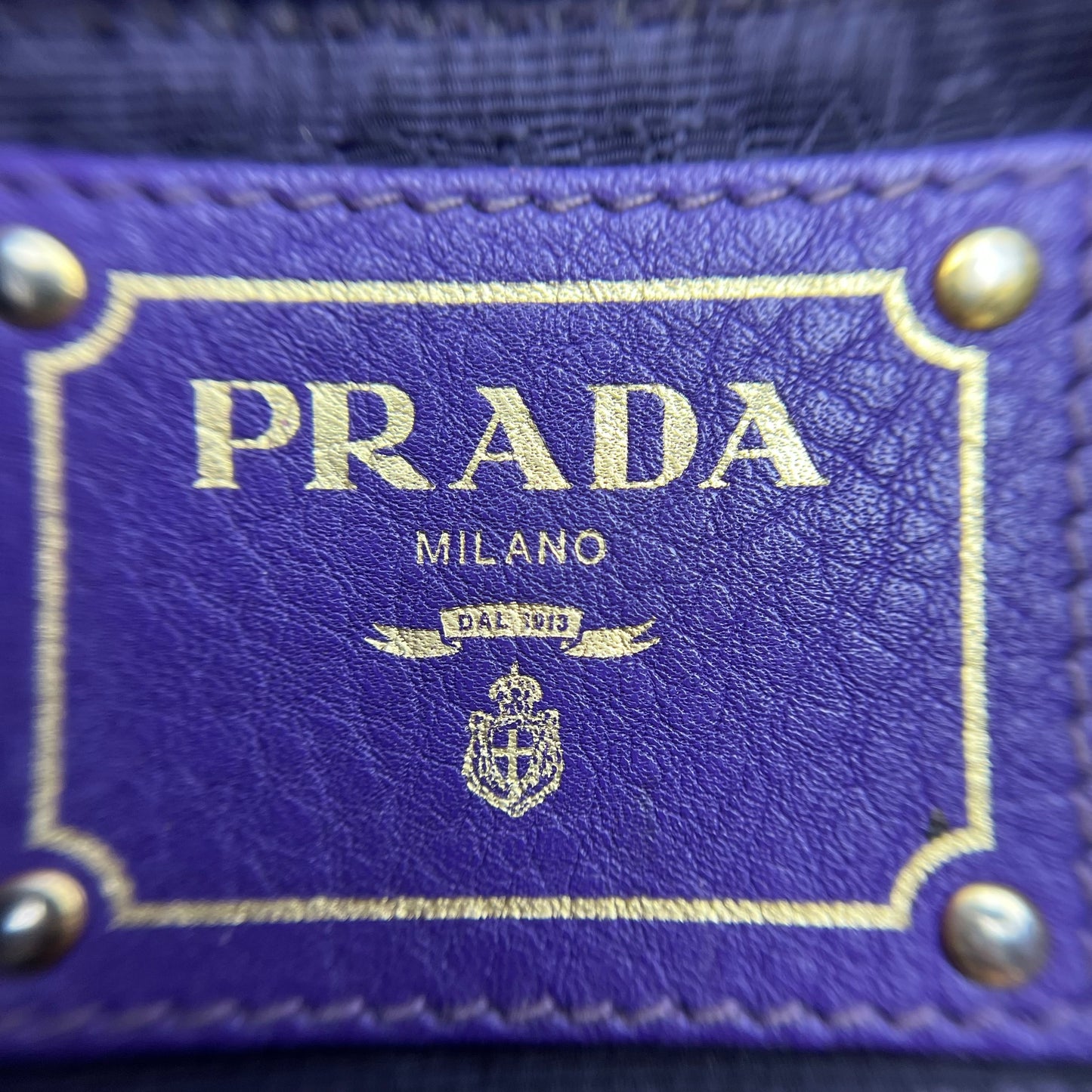 Vitello Daino Galleria Tote Purple