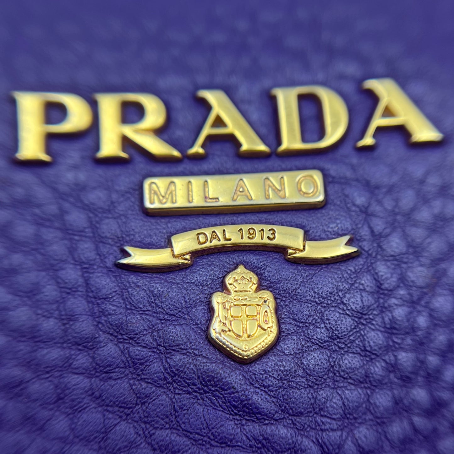 Vitello Daino Galleria Tote Purple