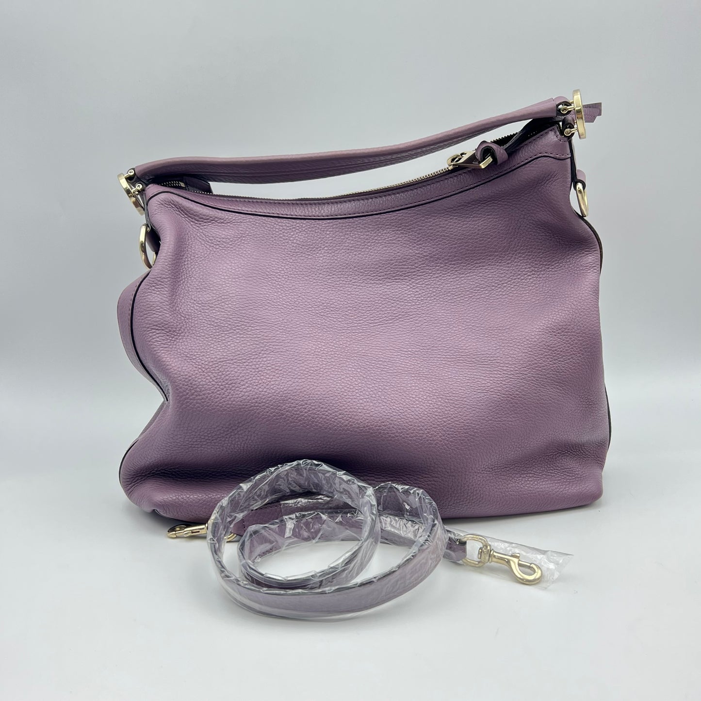 Miss GG hobo bag in lavender leather