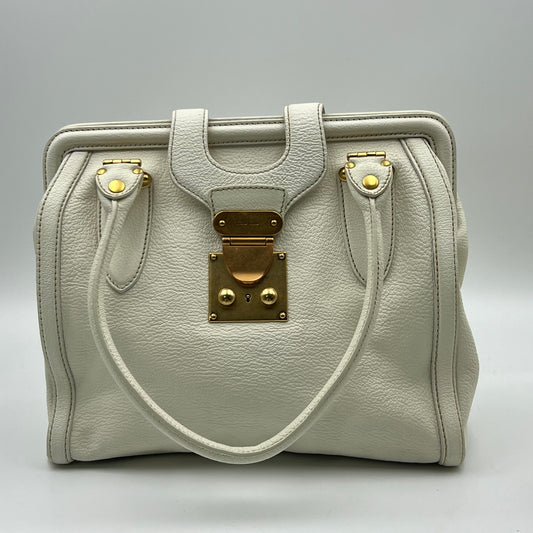 Vintage Miu Miu Leather Bag White
