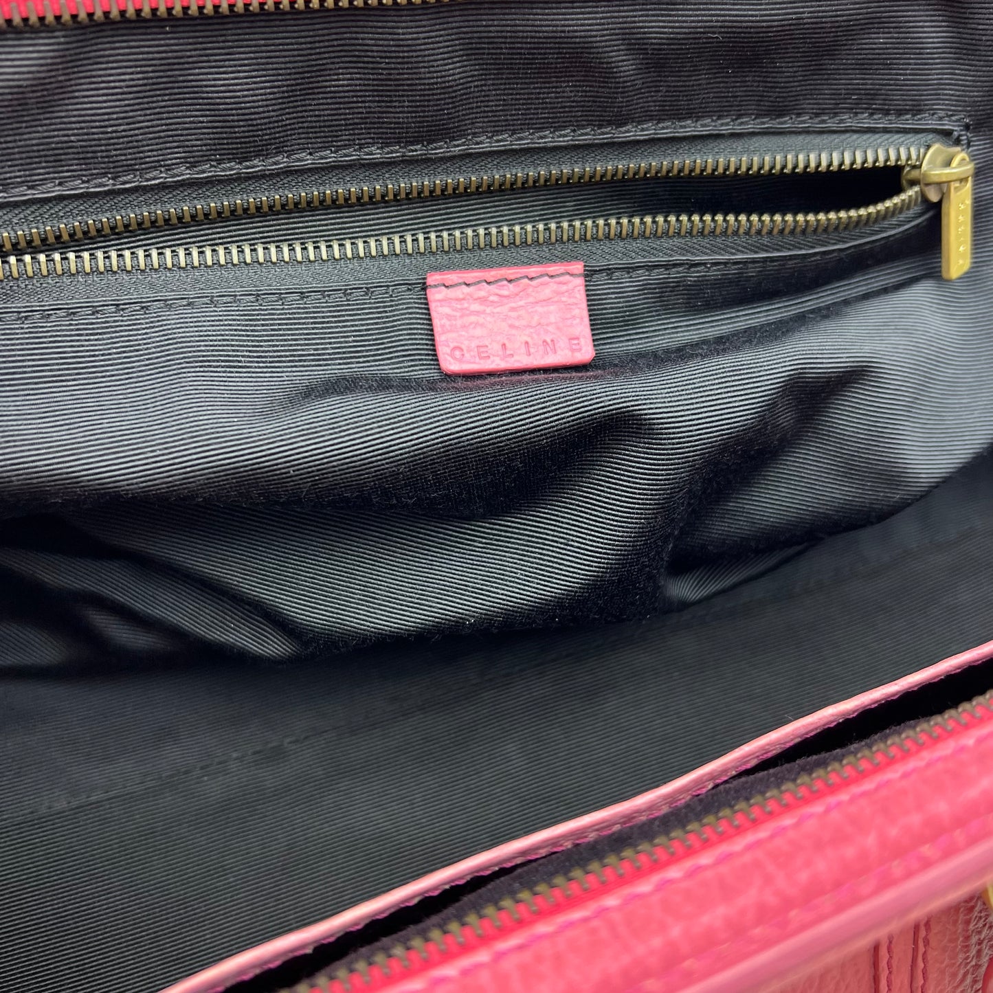 Leather Large Ella Framed Satchel Pink