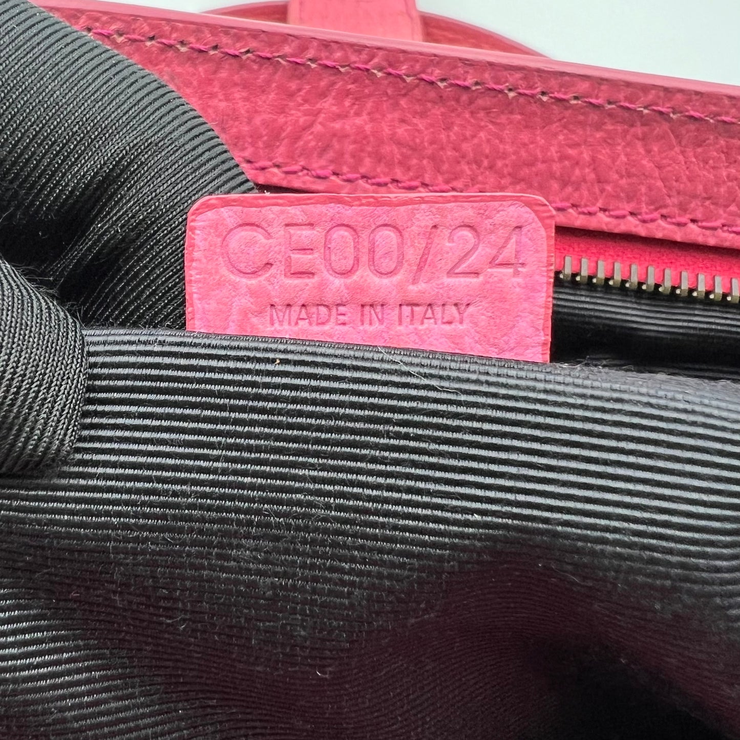 Leather Large Ella Framed Satchel Pink