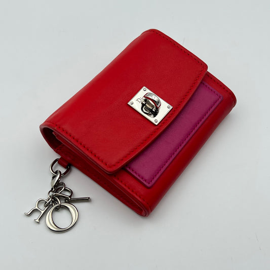 Bicolor Leather Bifold Wallet