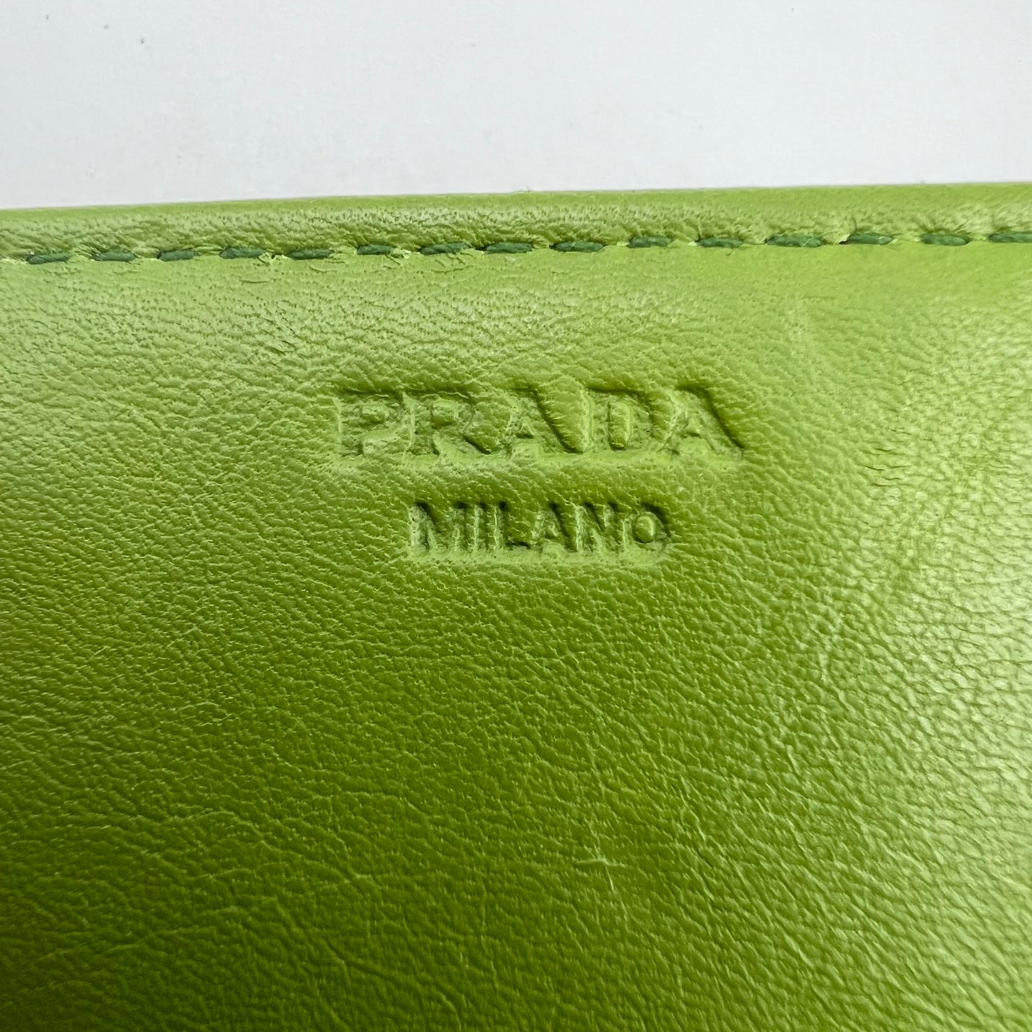 Green Ostrich Flap Continental Wallet
