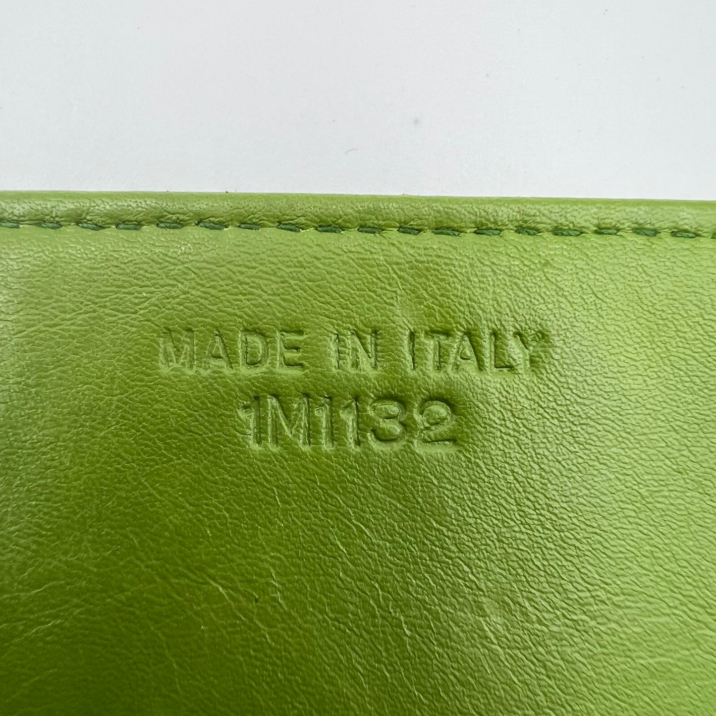 Green Ostrich Flap Continental Wallet