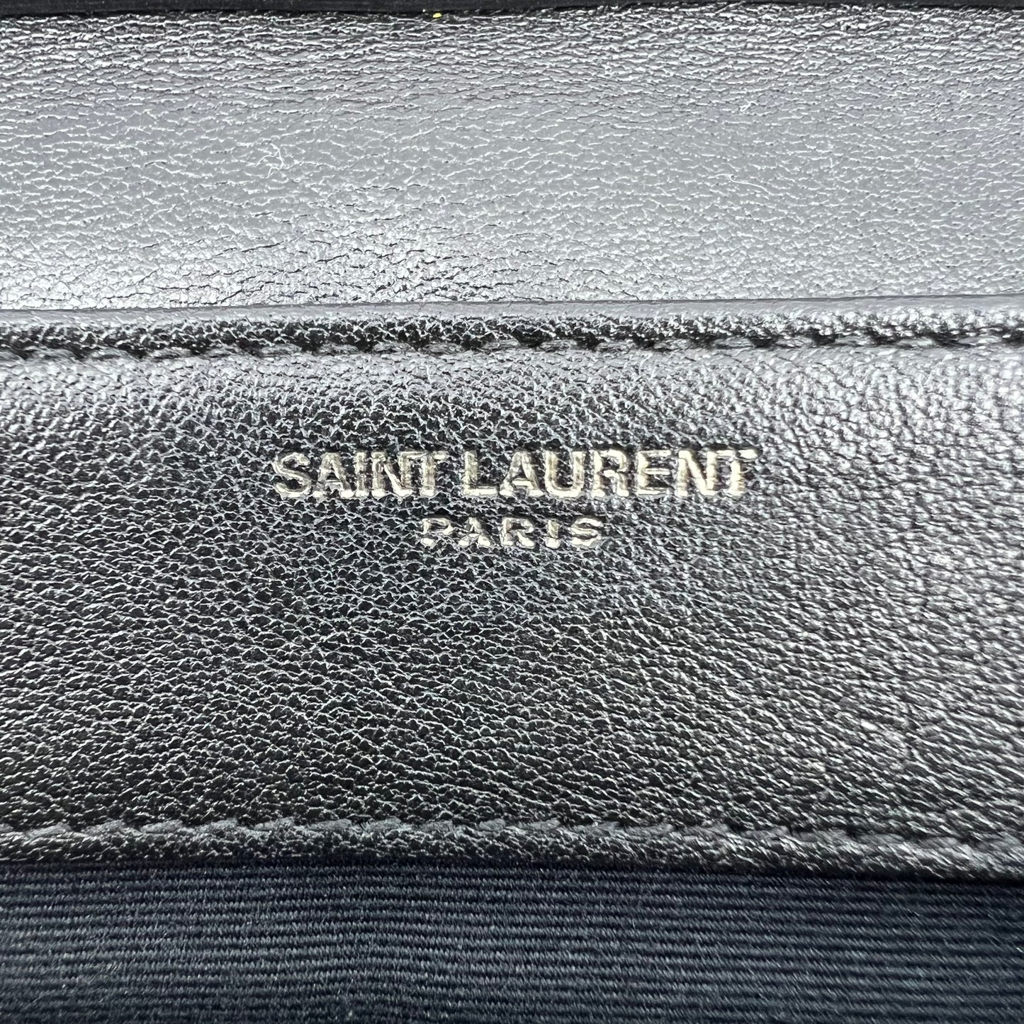 Lambskin Diamond Quilted Becky Chain Wallet Black