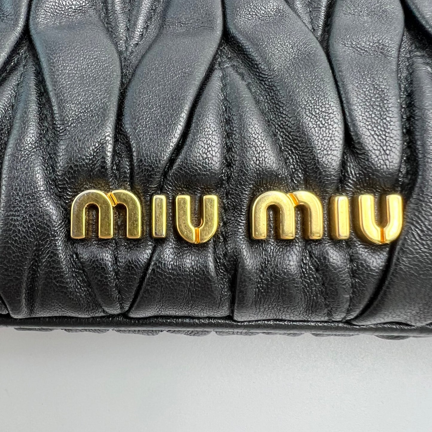 Nappa Matelasse Lux Clutch Nero Black