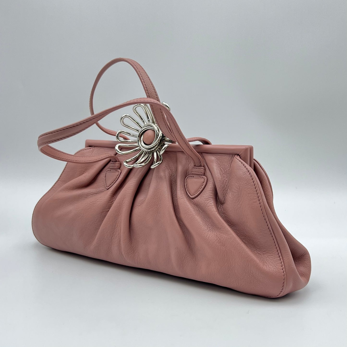 Flower Pink Vitello Bag