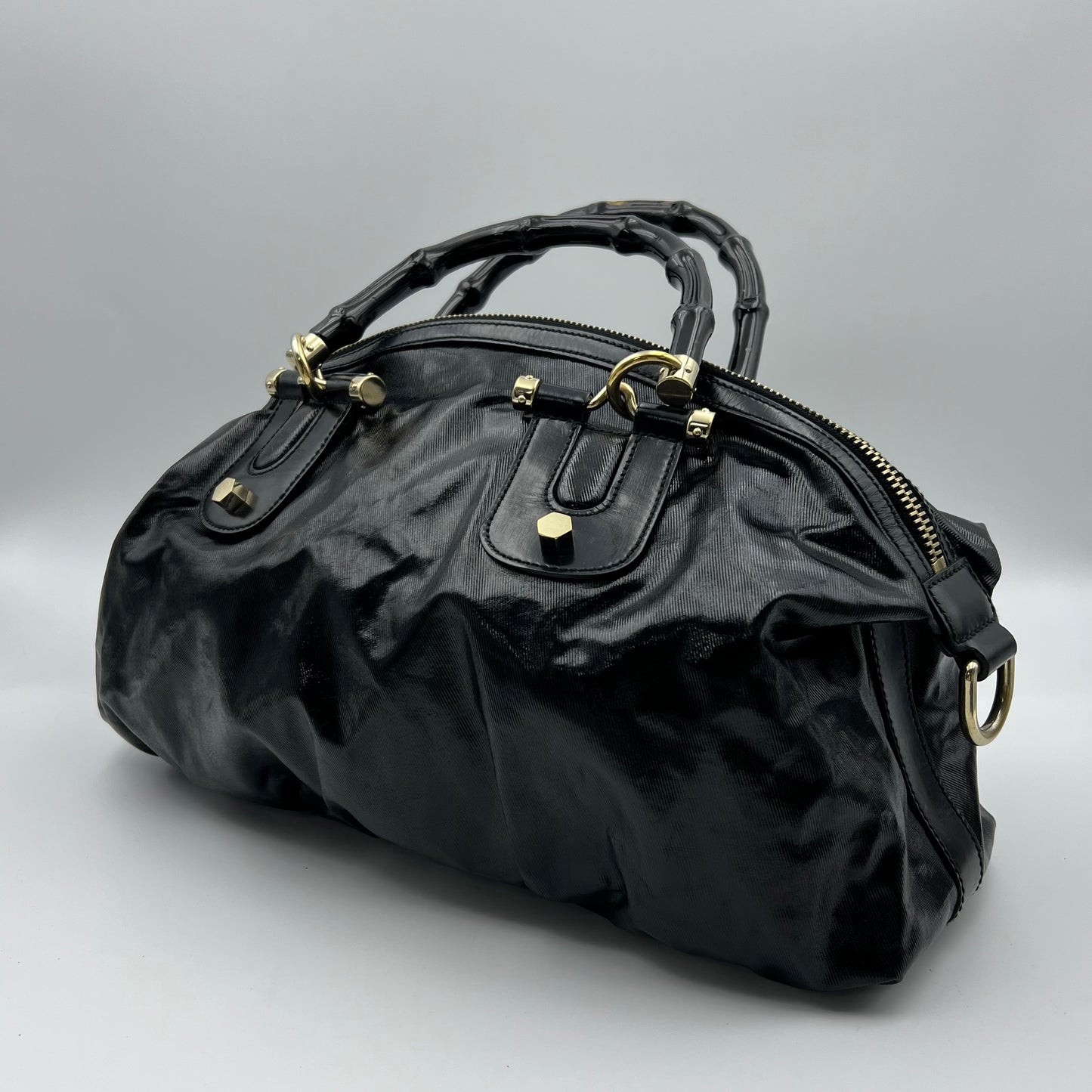 Dialux Pop Bamboo Top Handle Bag