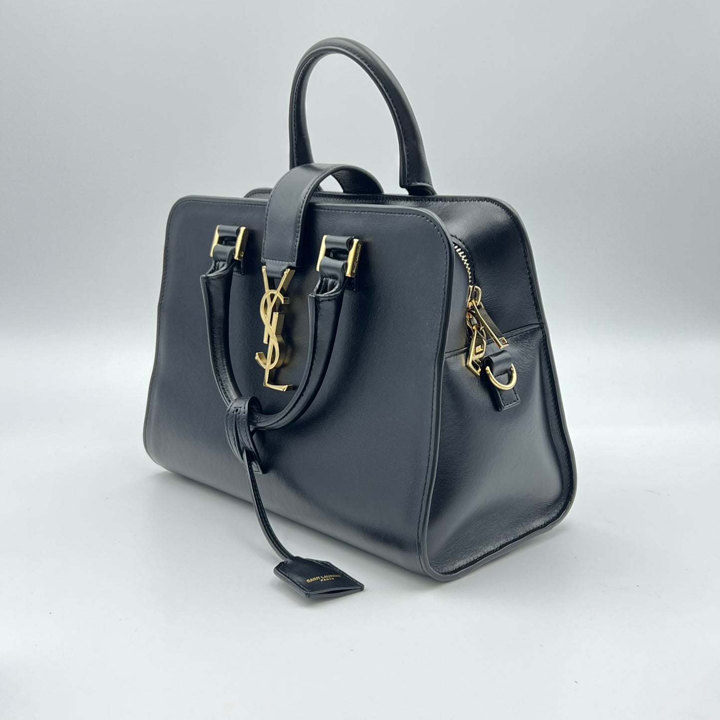 Calfskin Monogram Baby Cabas Black