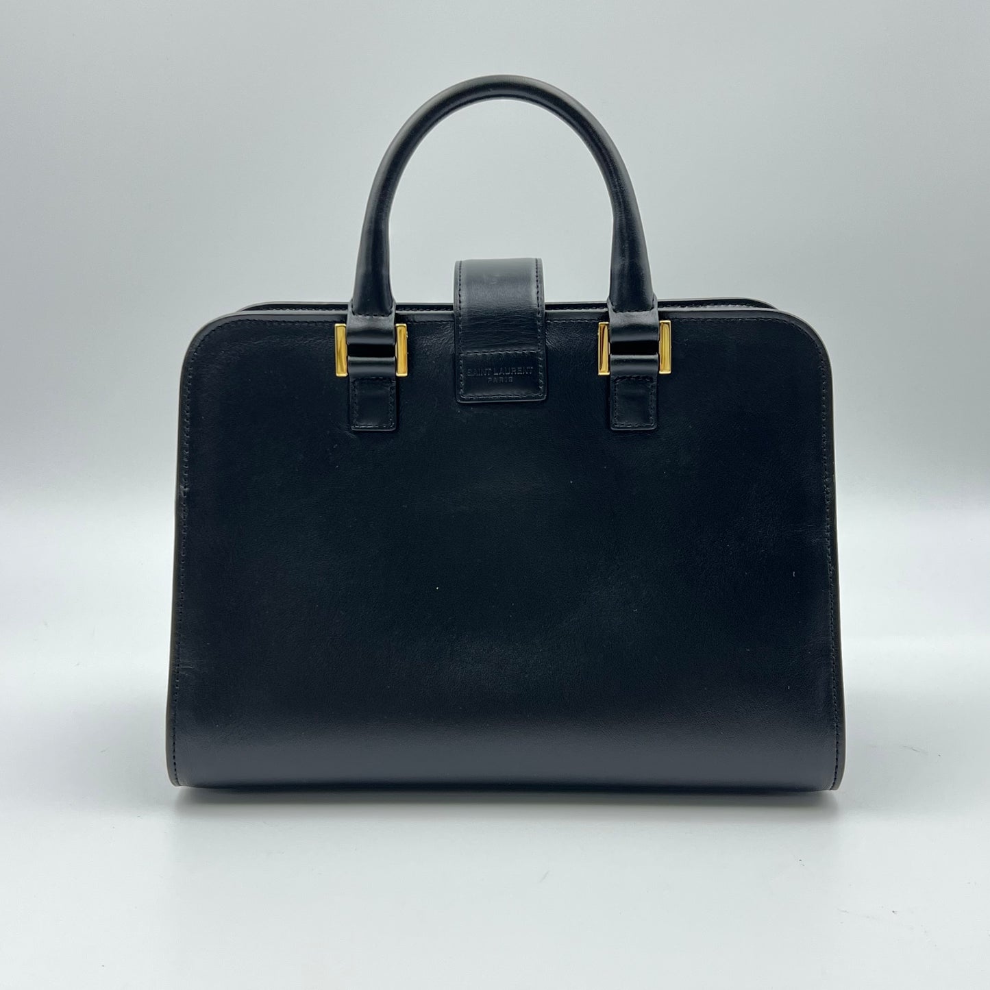 Calfskin Monogram Baby Cabas Black